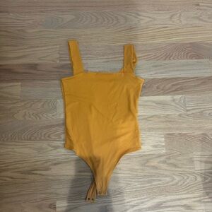 Abercrombie & Fitch Golden Yellow Bodysuit top